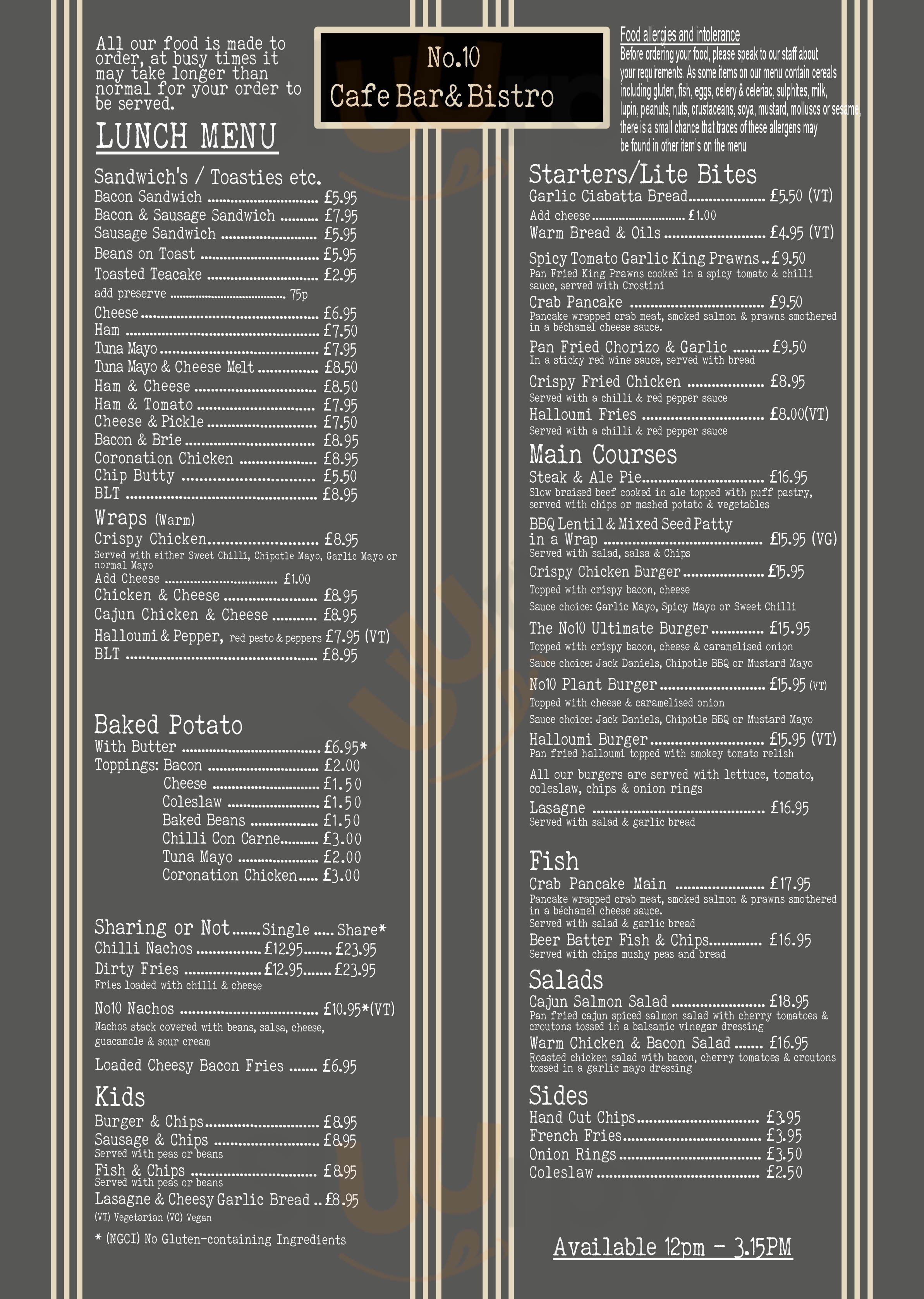 Temptations Coffee And Ice Cream Parlour Stamford Bridge Menu - 1