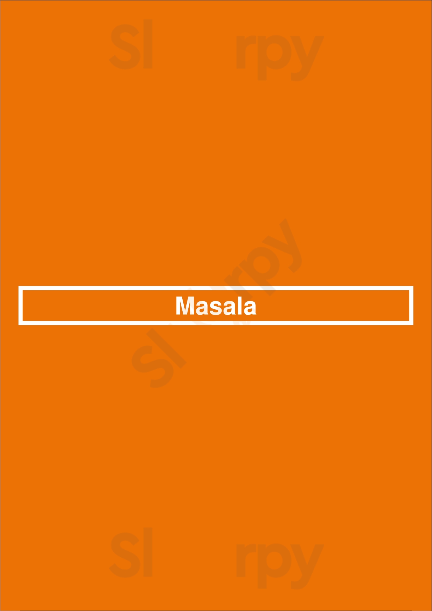 Masala Nottingham Menu - 1