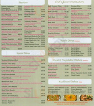 Kakoli menu
