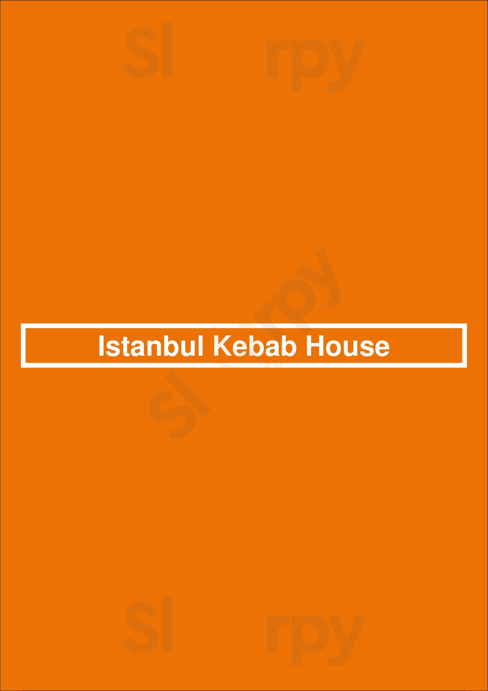 Istanbul Kebab House Cardiff Menu - 1