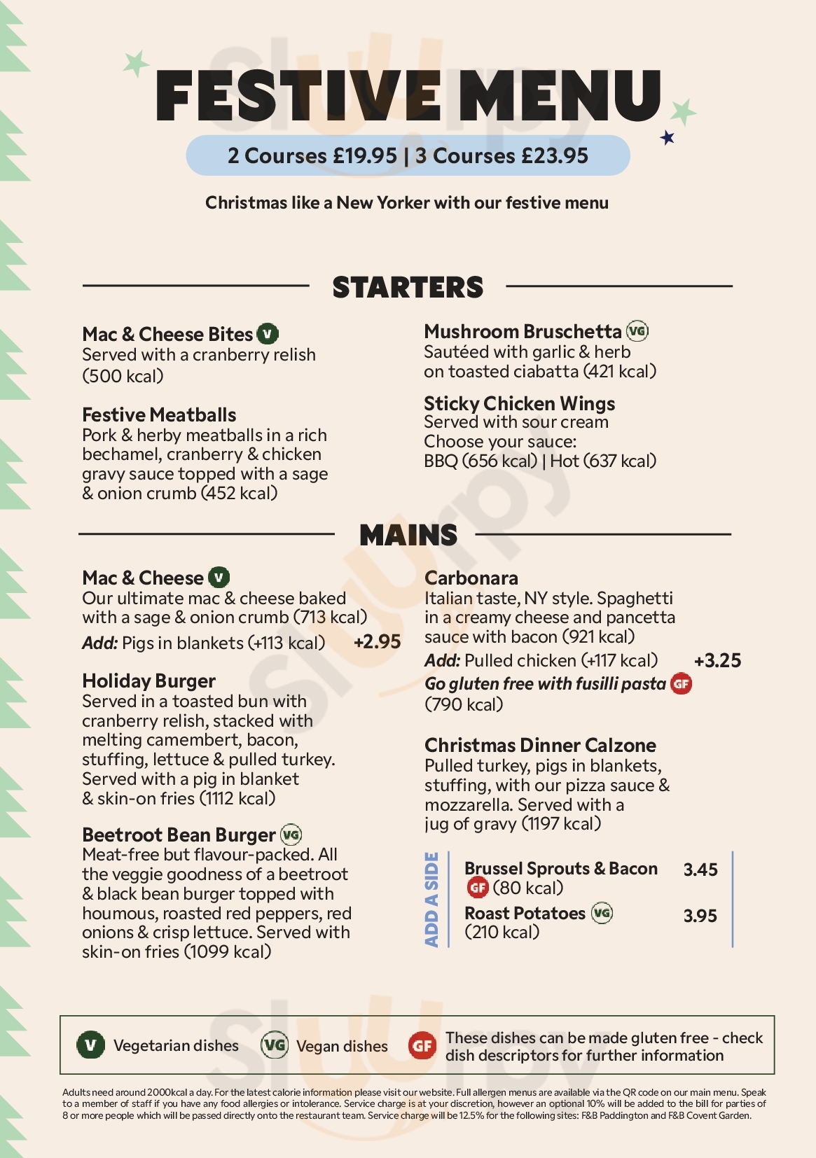 Frankie & Benny's Birmingham Menu - 1