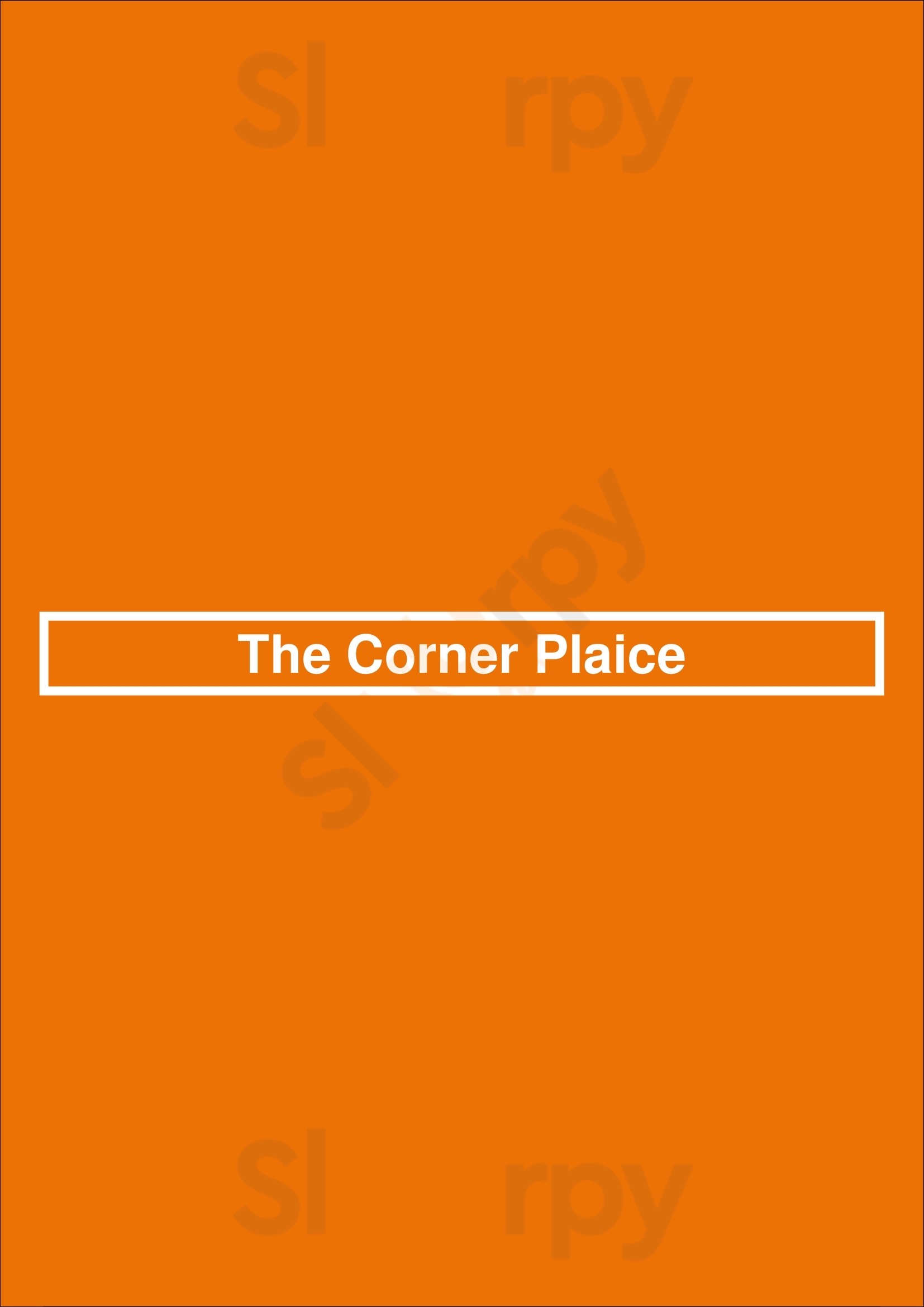 The Corner Plaice Manchester Menu - 1