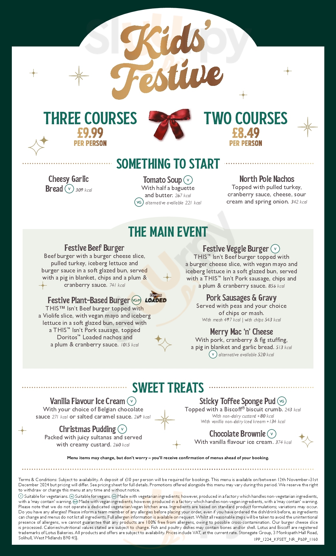 Main Menu - Sutton Fields