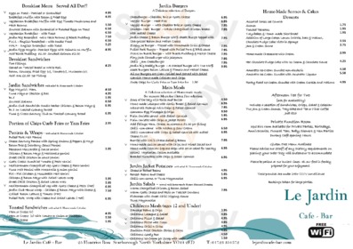 Le Cafe Jardin, Scarborough - Menu, prices, restaurant rating