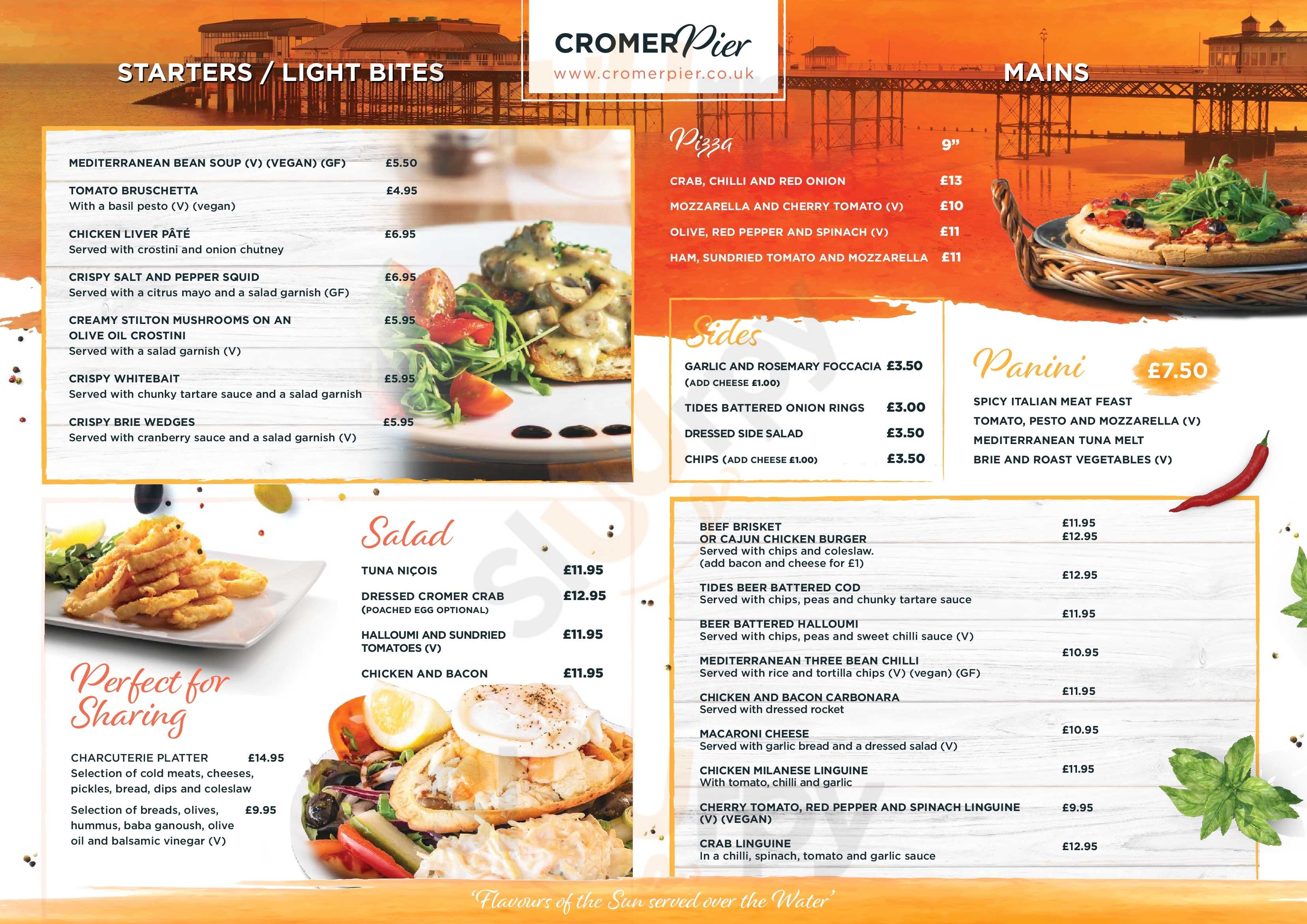 Tides Bistro Cromer Menu - 1