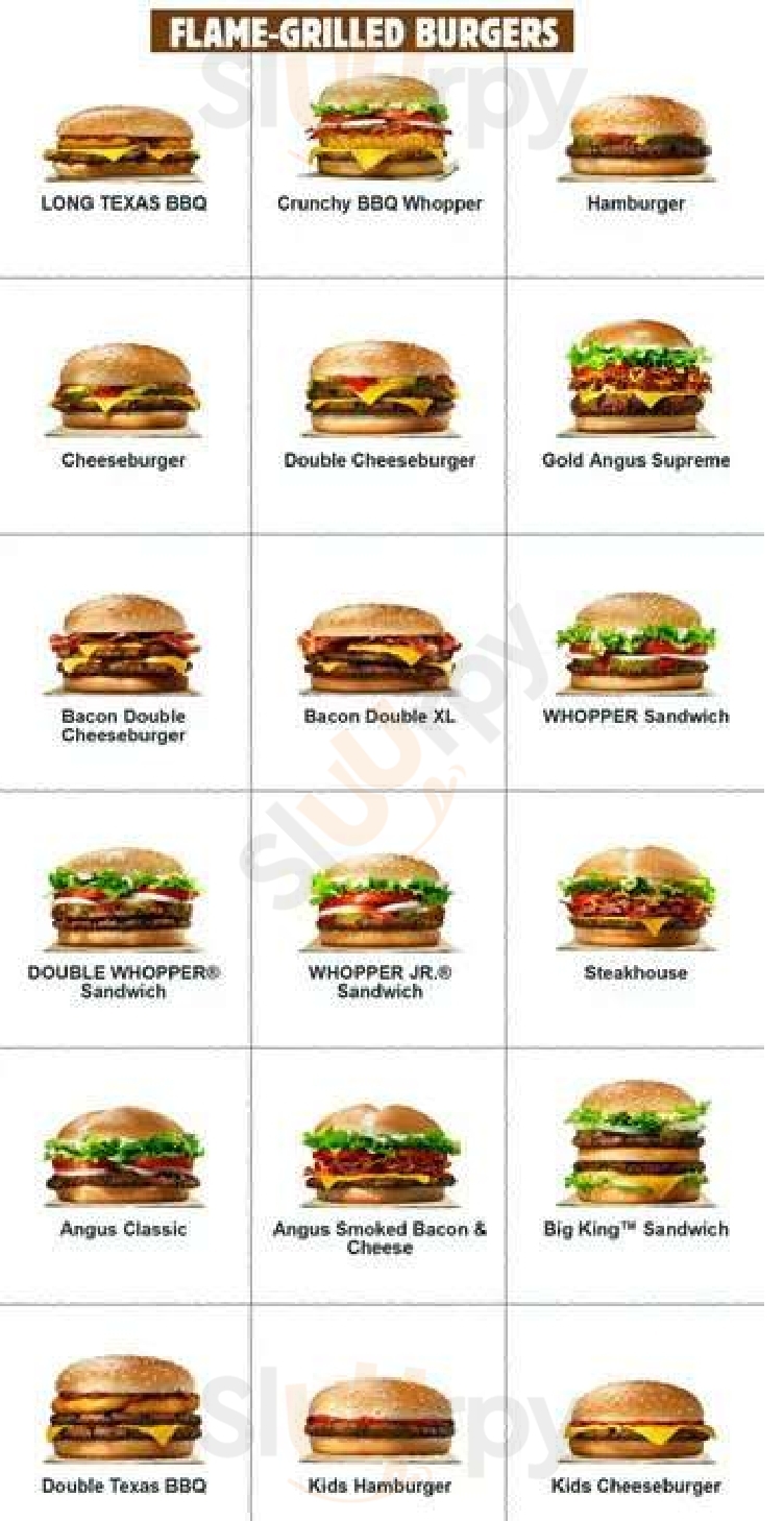 Burger King Cardiff Menu - 1