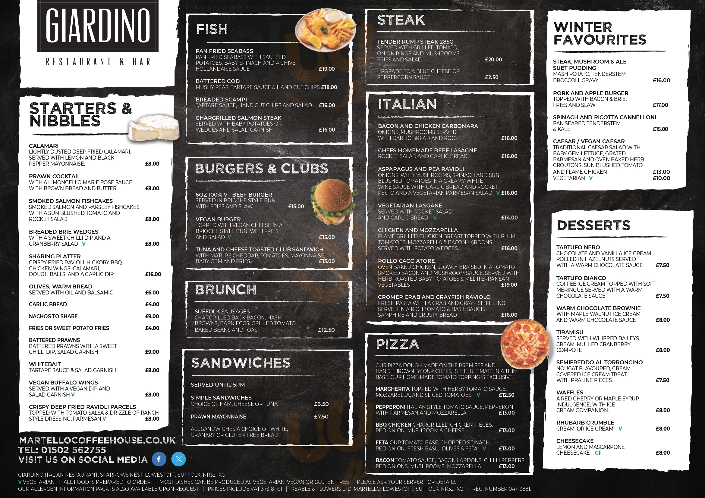 Quay Cafe Beccles Menu - 1