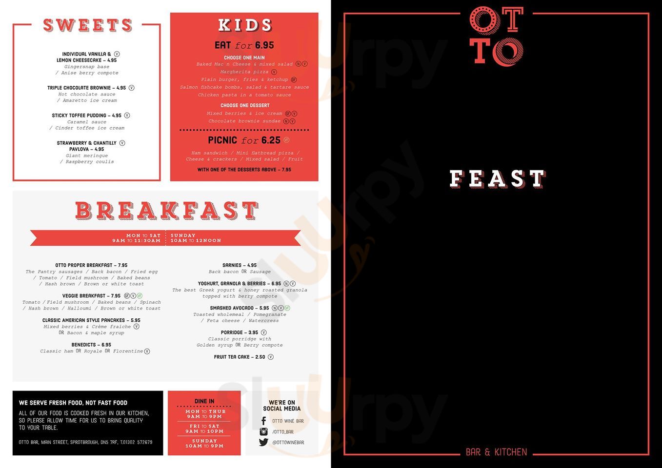 Otto Bar And Kitchen Doncaster Menu - 1
