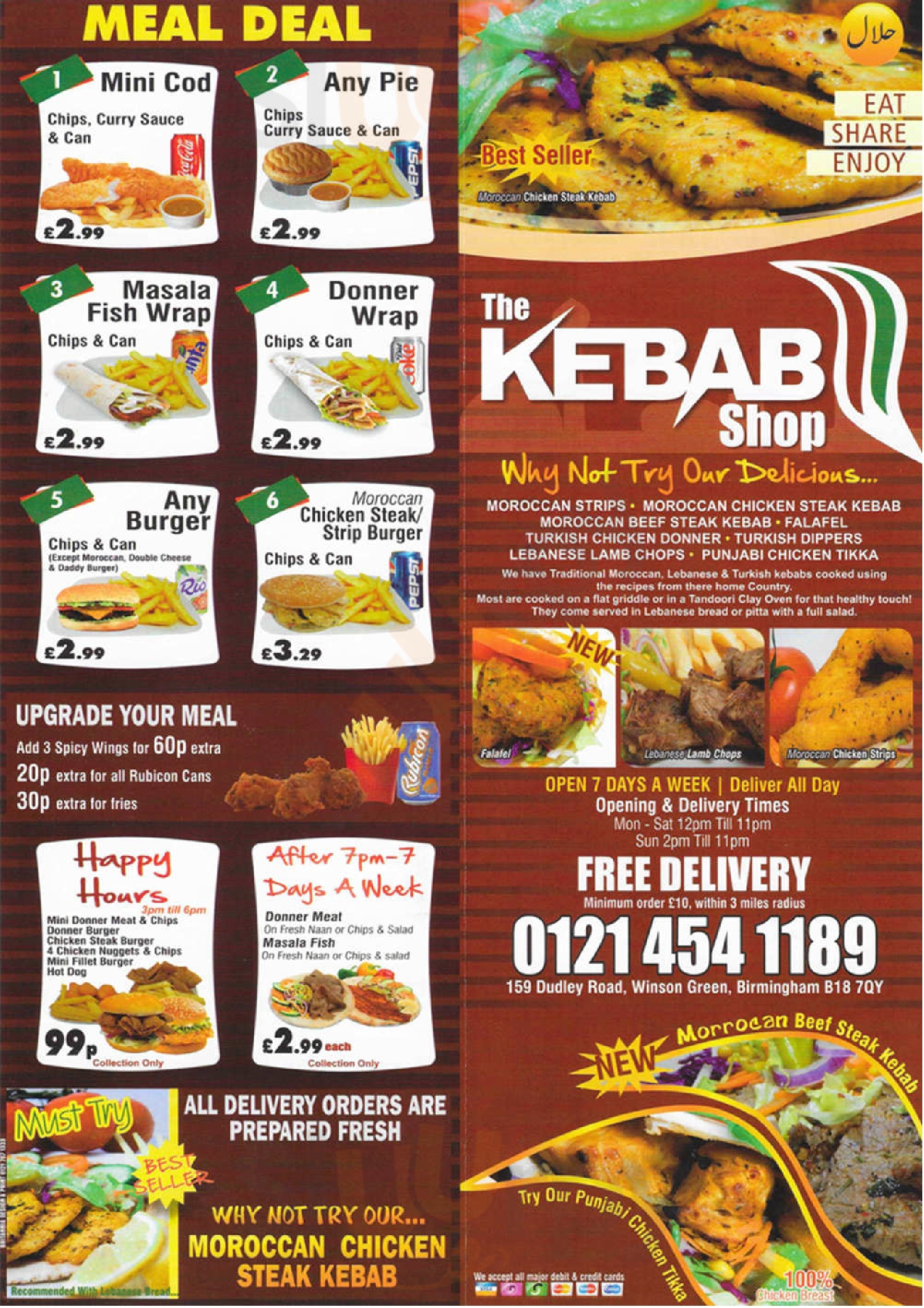 The Kebab Shop Birmingham Menu - 1