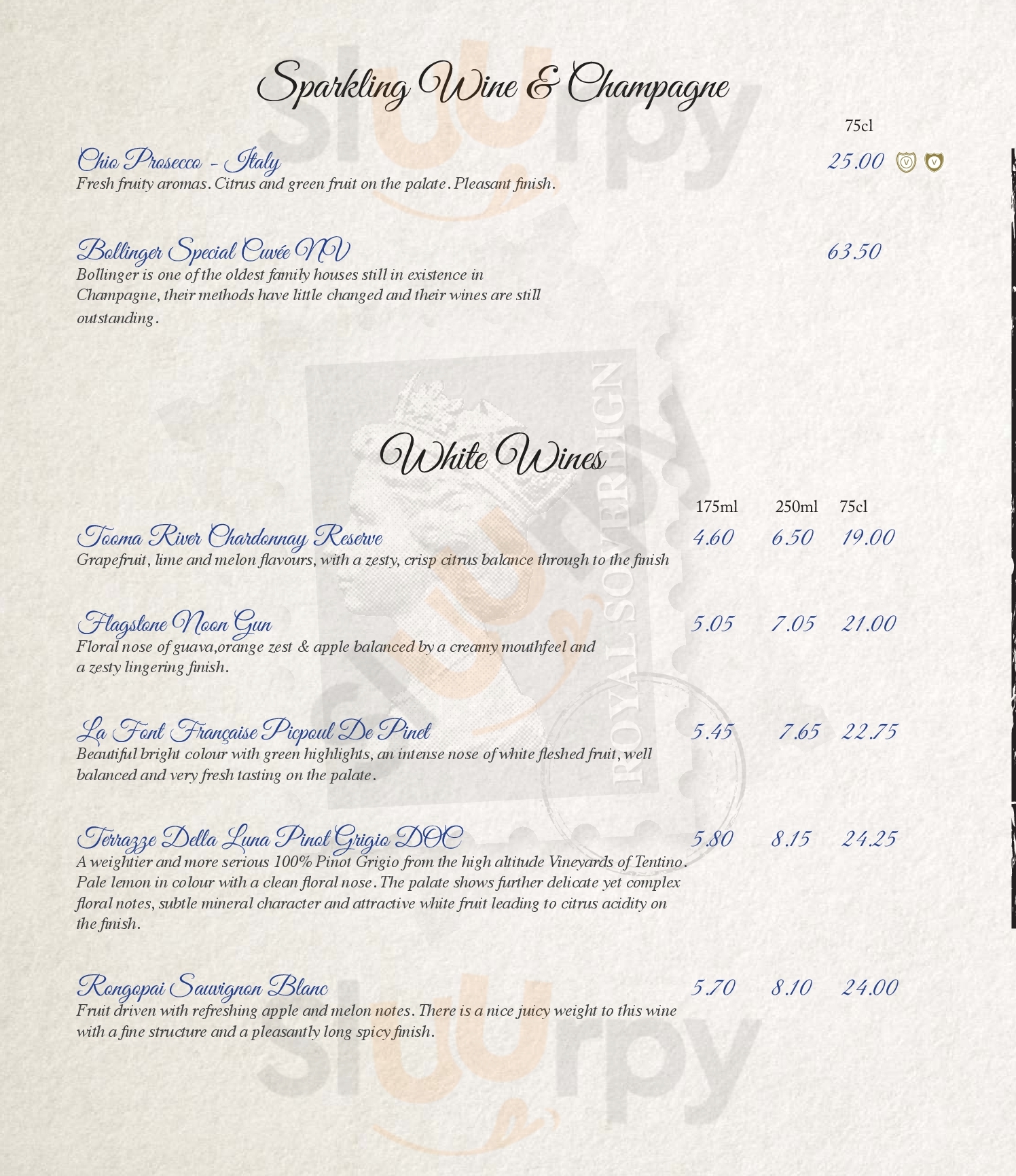 Flank Brighton Menu - 1