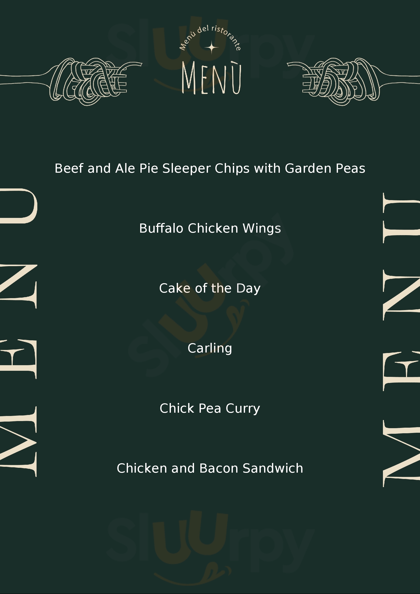 Sitwell Arms Rotherham Menu - 1