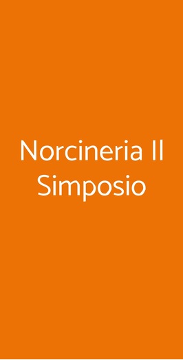 Norcineria Il Simposio