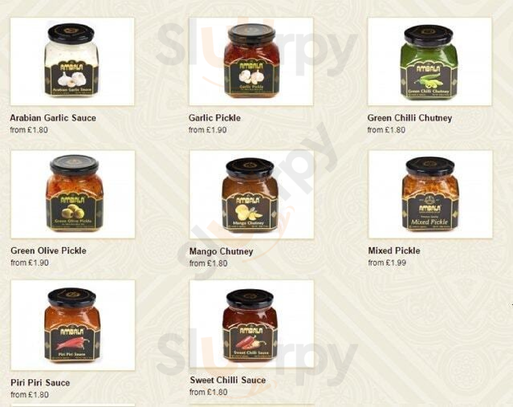 Main Menu - Ambala Birmingham