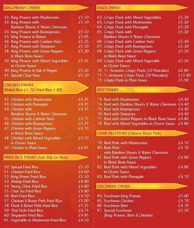 Ling Tung Birmingham Menu - 1