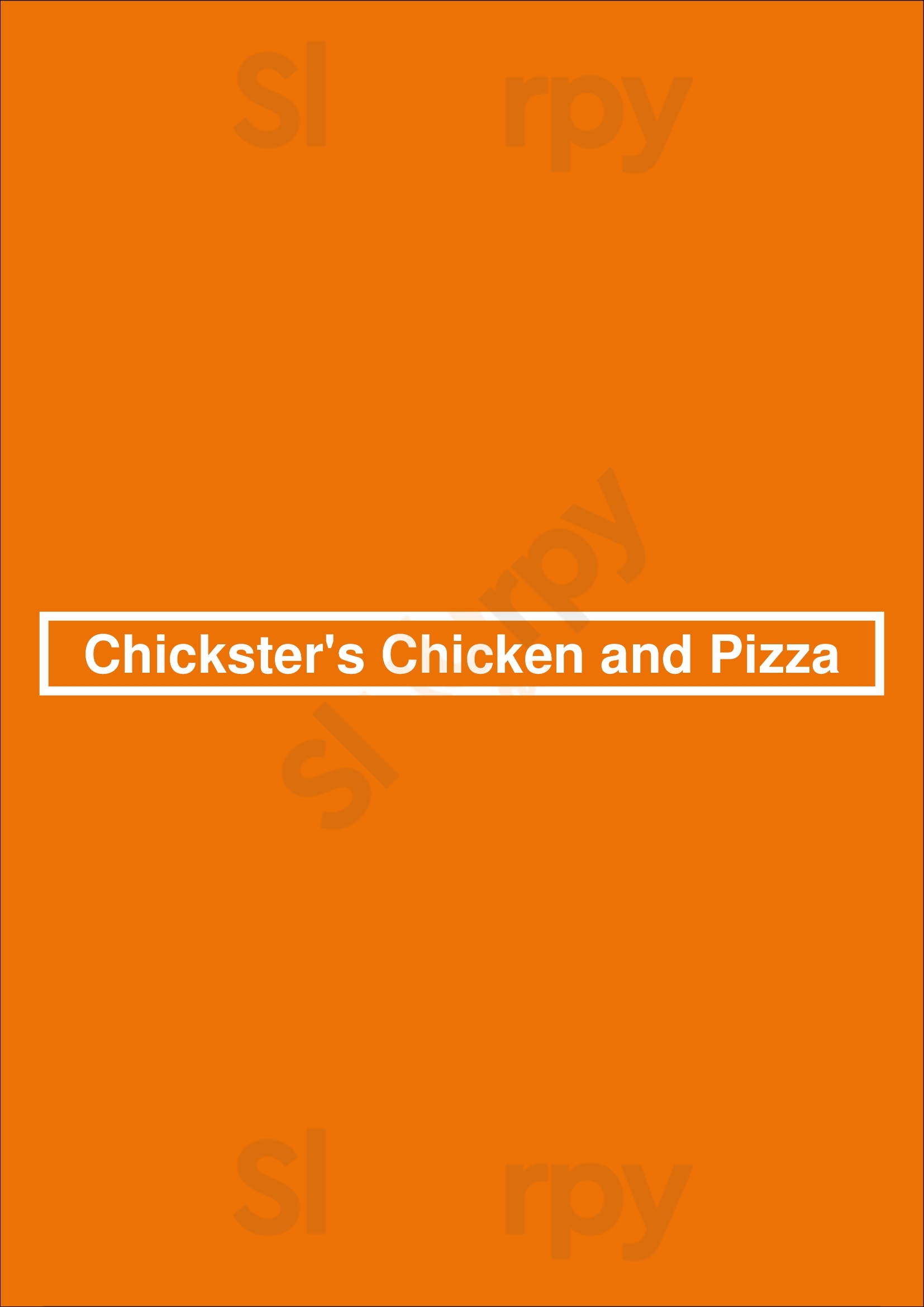 Chickster's Chicken And Pizza Liverpool Menu - 1