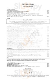 The Station menu
