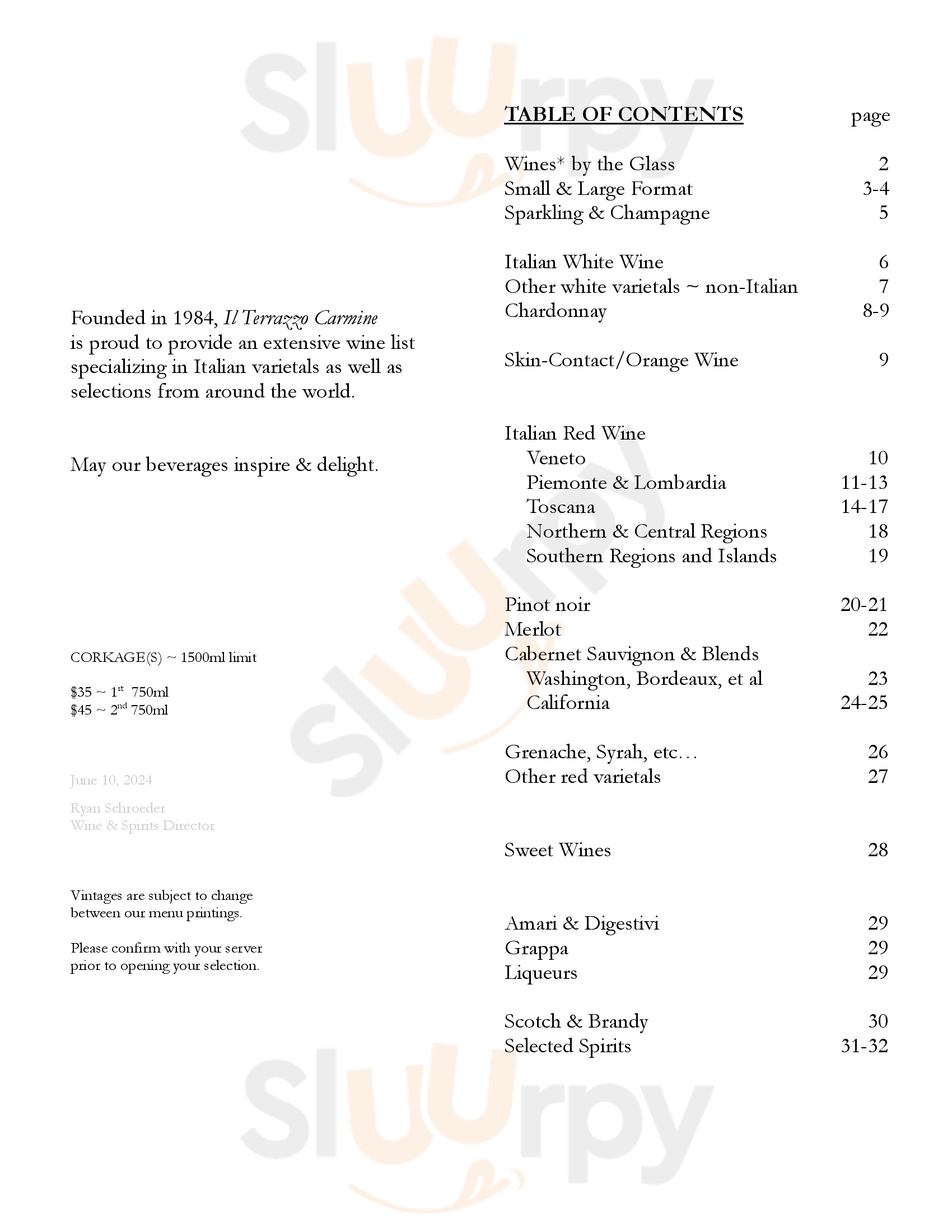 Terracotta House Downham Market Menu - 1