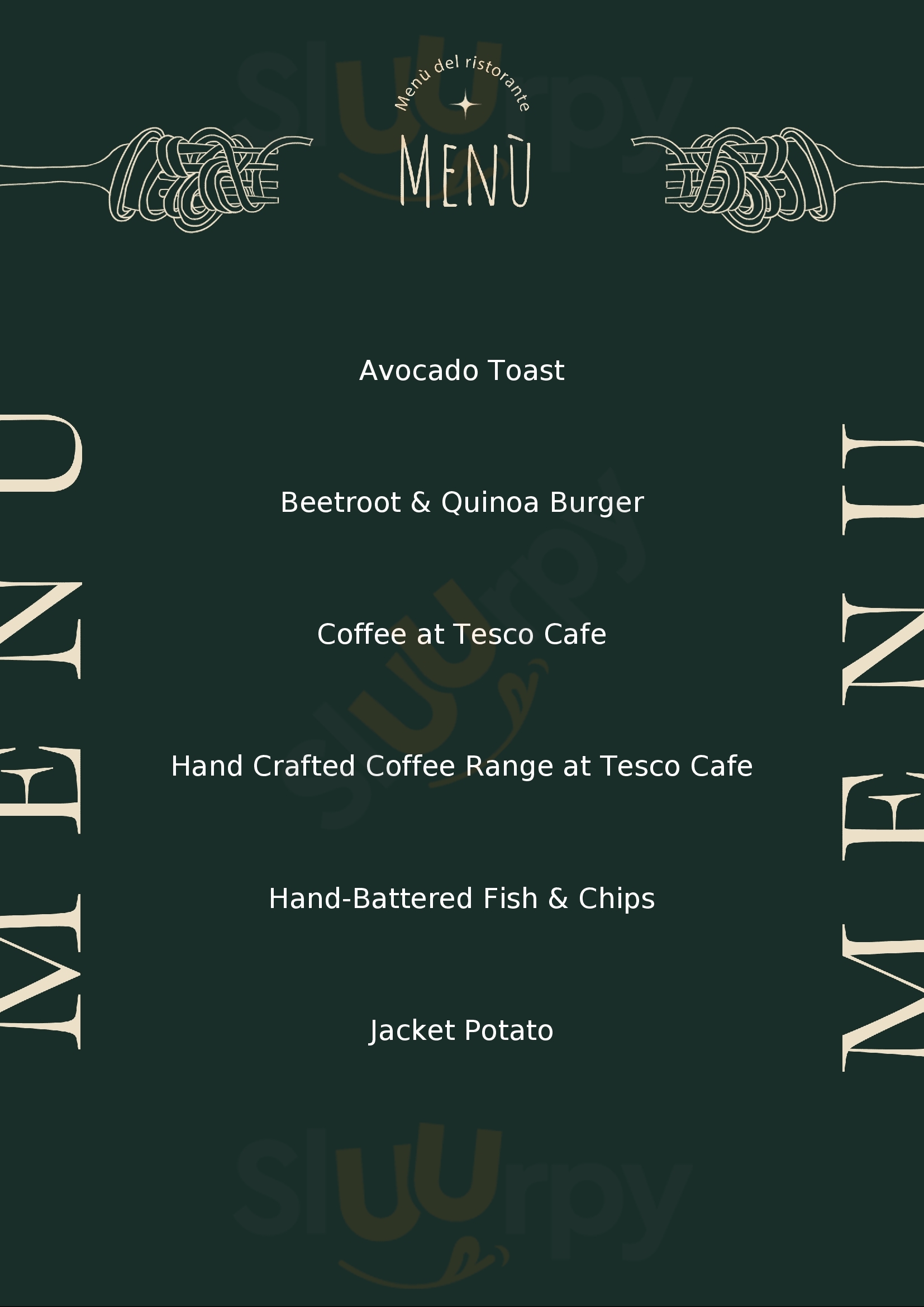 Tesco Cafe Haverhill Menu - 1