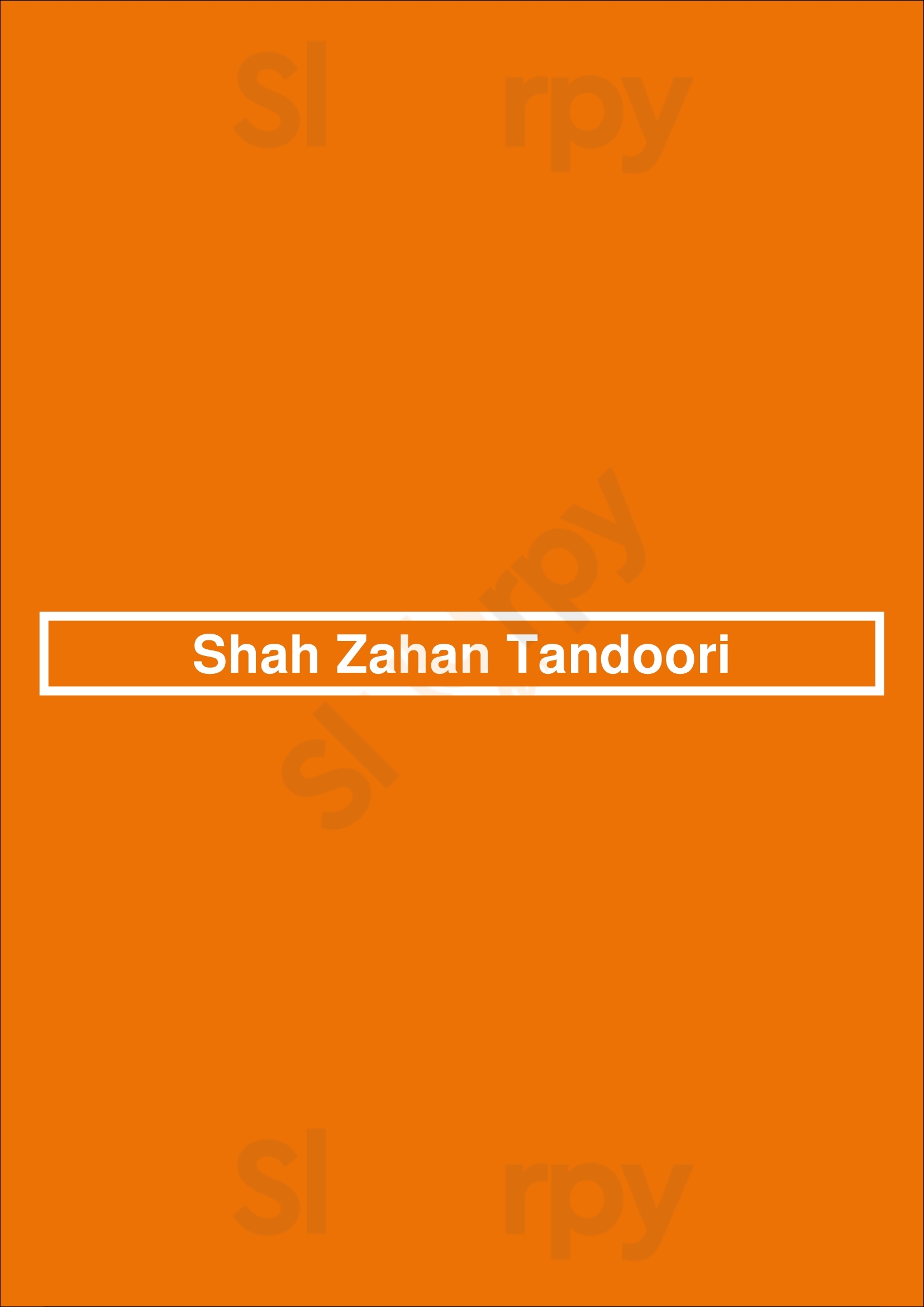 Shah Zahan Tandoori Norwich Menu - 1