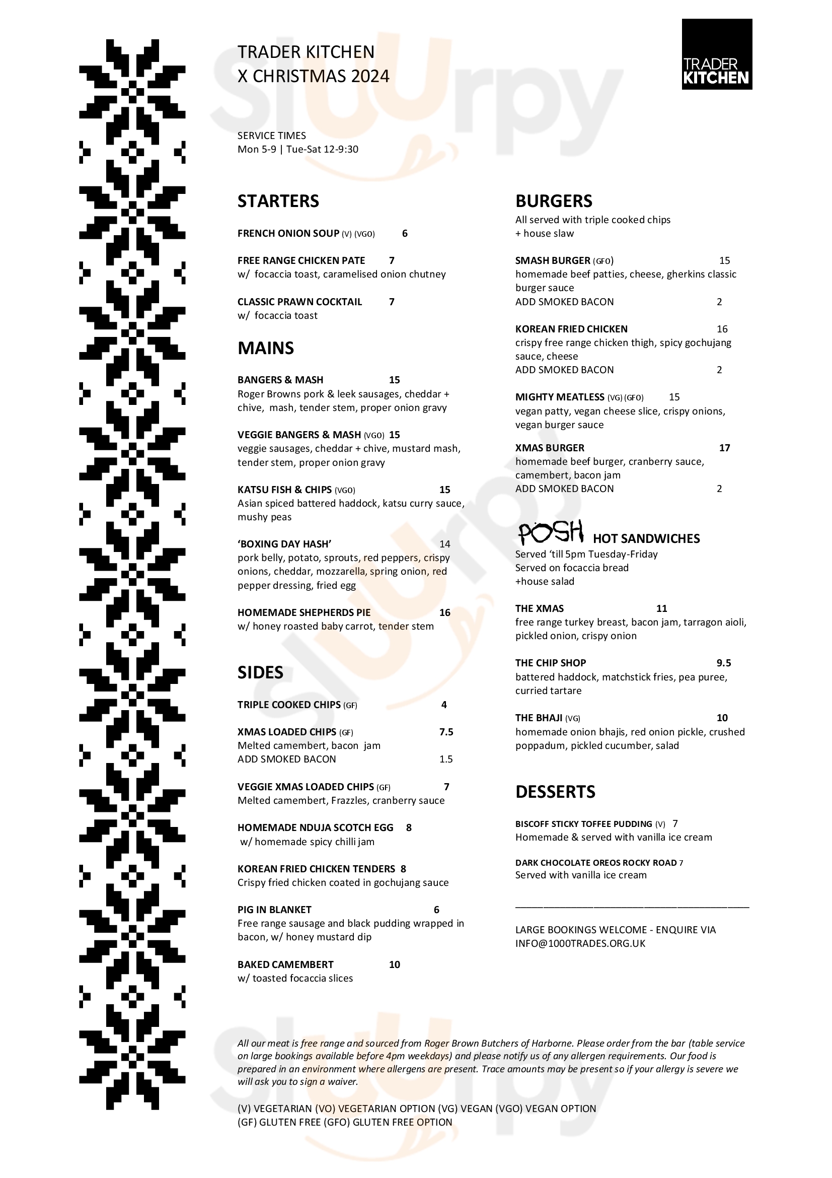 Diamondz & Pearlz Birmingham Menu - 1