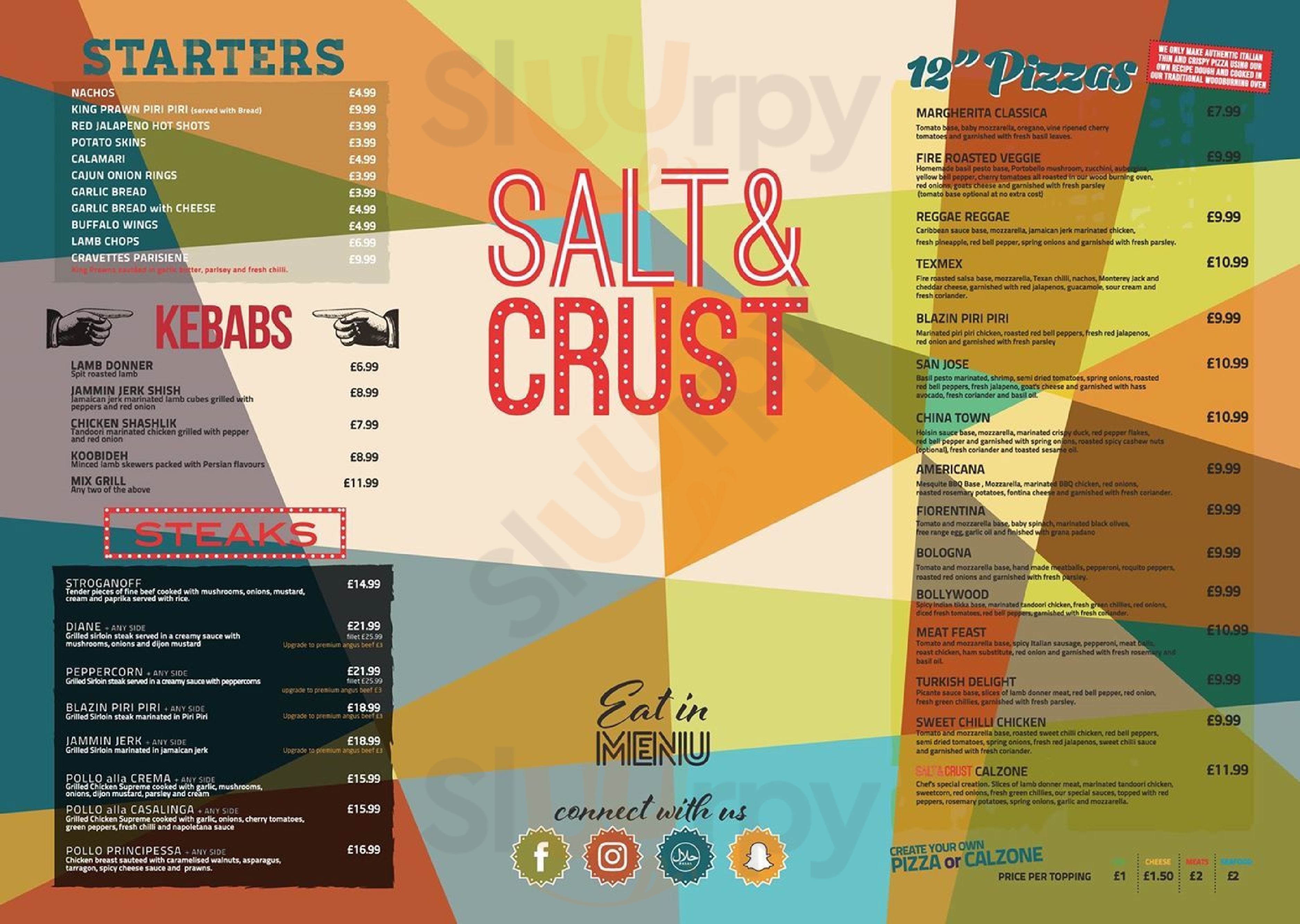 Salt & Crust Batley Menu - 1