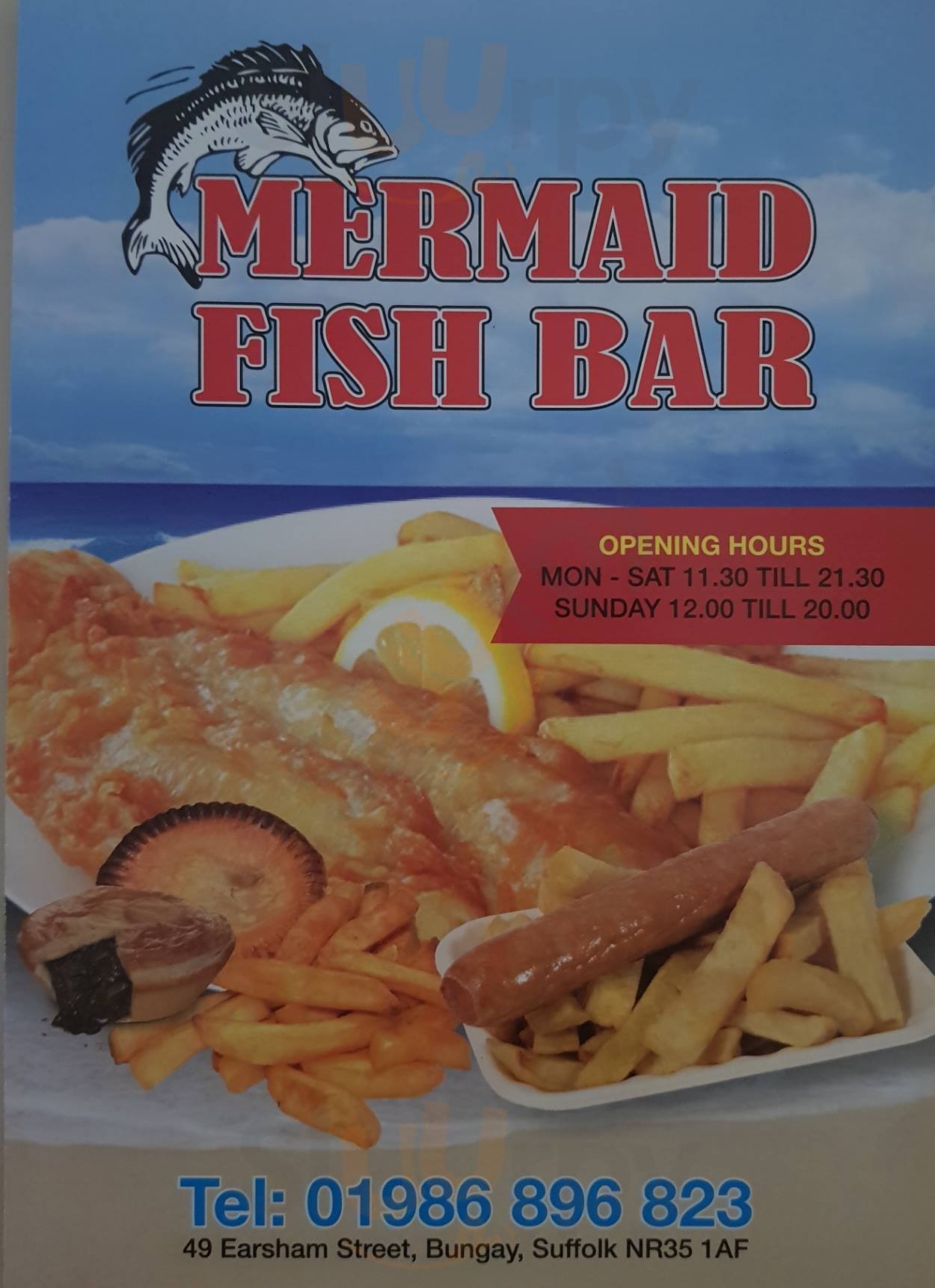 Mermaid Fish Bar Bungay Menu - 1