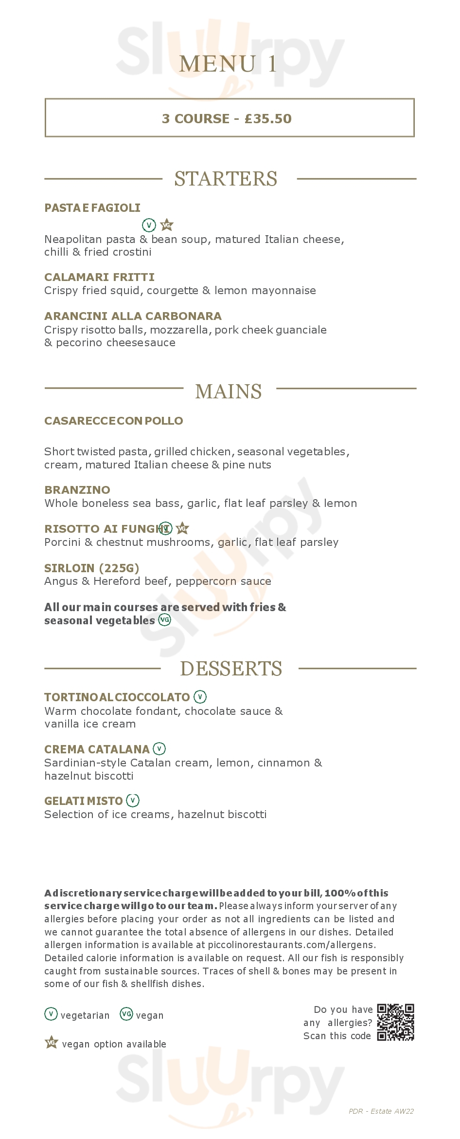 Main Menu - Leopold Lounge Bar