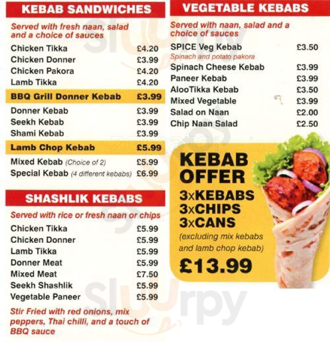 Main Menu - Spice Kitchens