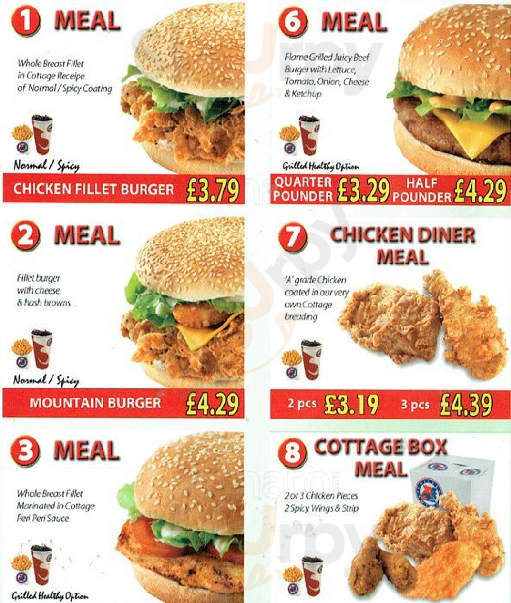 Main Menu - Chicken Cottage