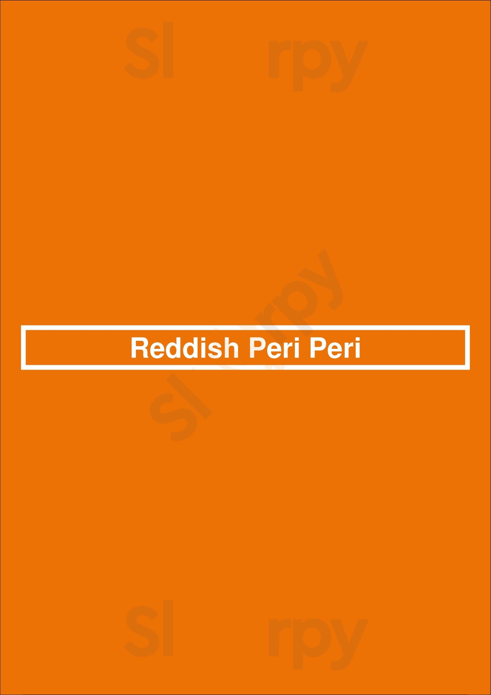 Reddish Grill Stockport Menu - 1