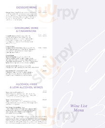 The Foundry Bar & Restaurant menu