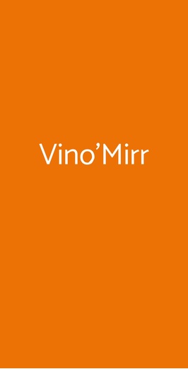Vino'mirr, Bari