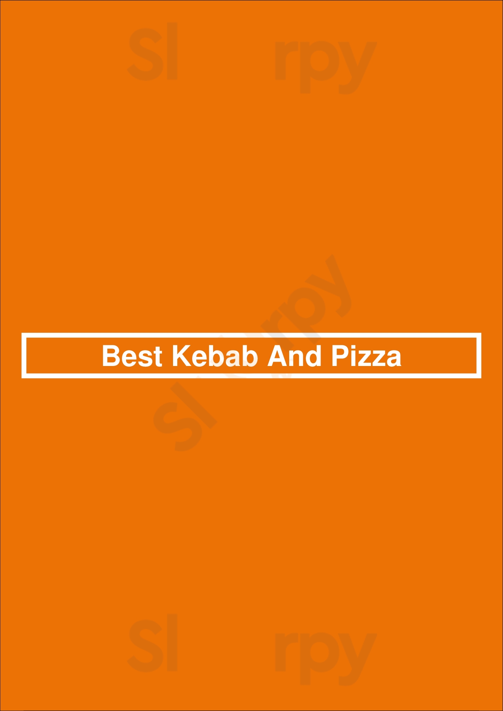 Best Kebab And Pizza Barnsley Menu - 1