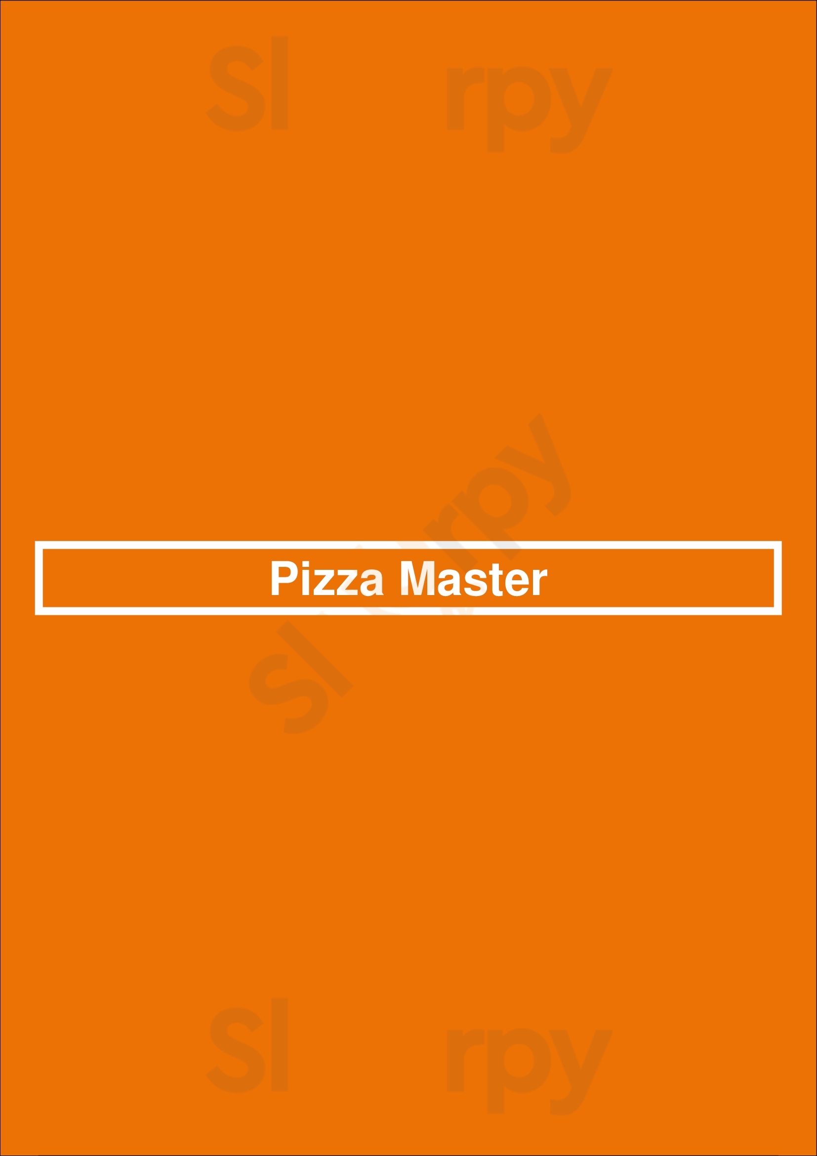 Pizza Master Rotherham Menu - 1