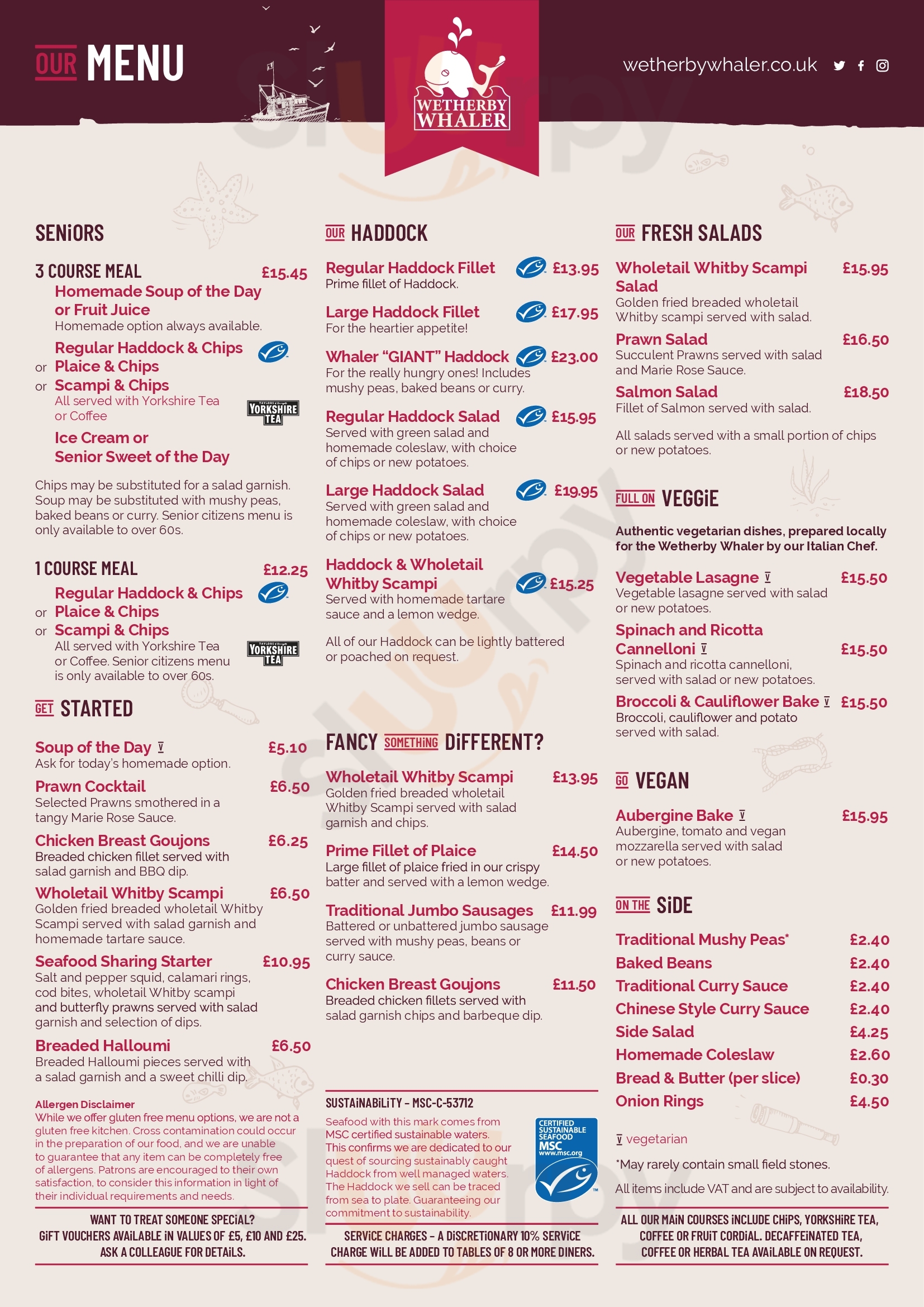 Main Menu - Devaney’s Fish & Chips