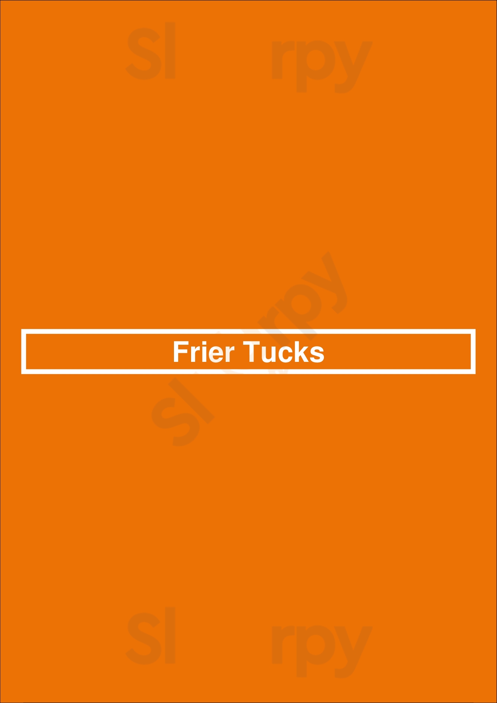 Frier Tucks York Menu - 1