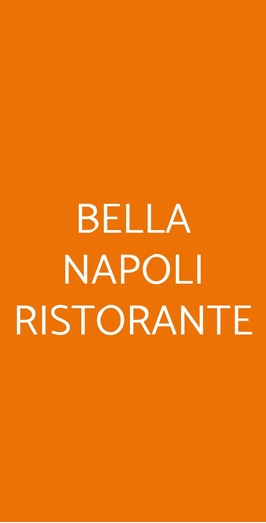 Bella Napoli Ristorante, Foggia