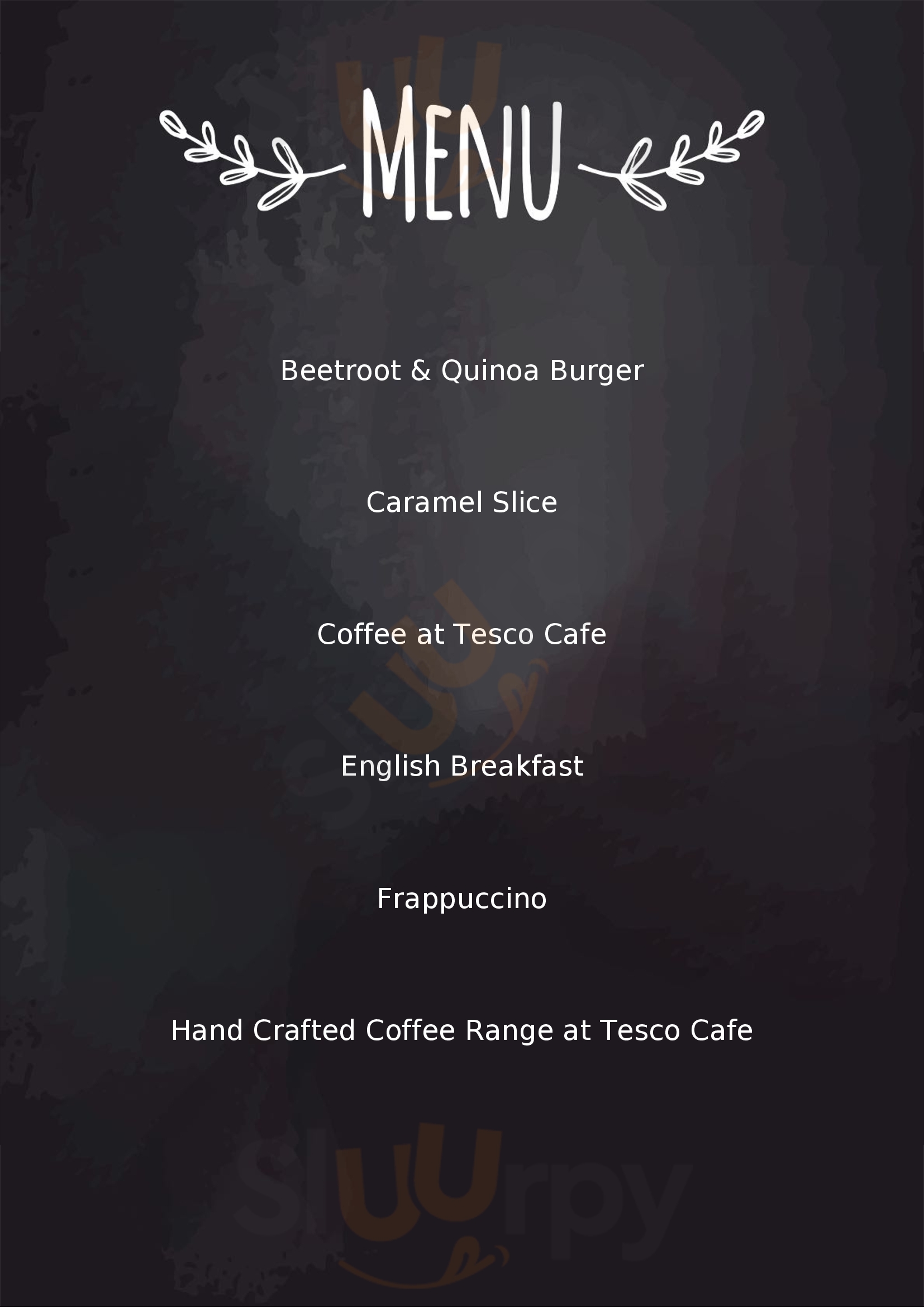 Tesco Cafe York Menu - 1