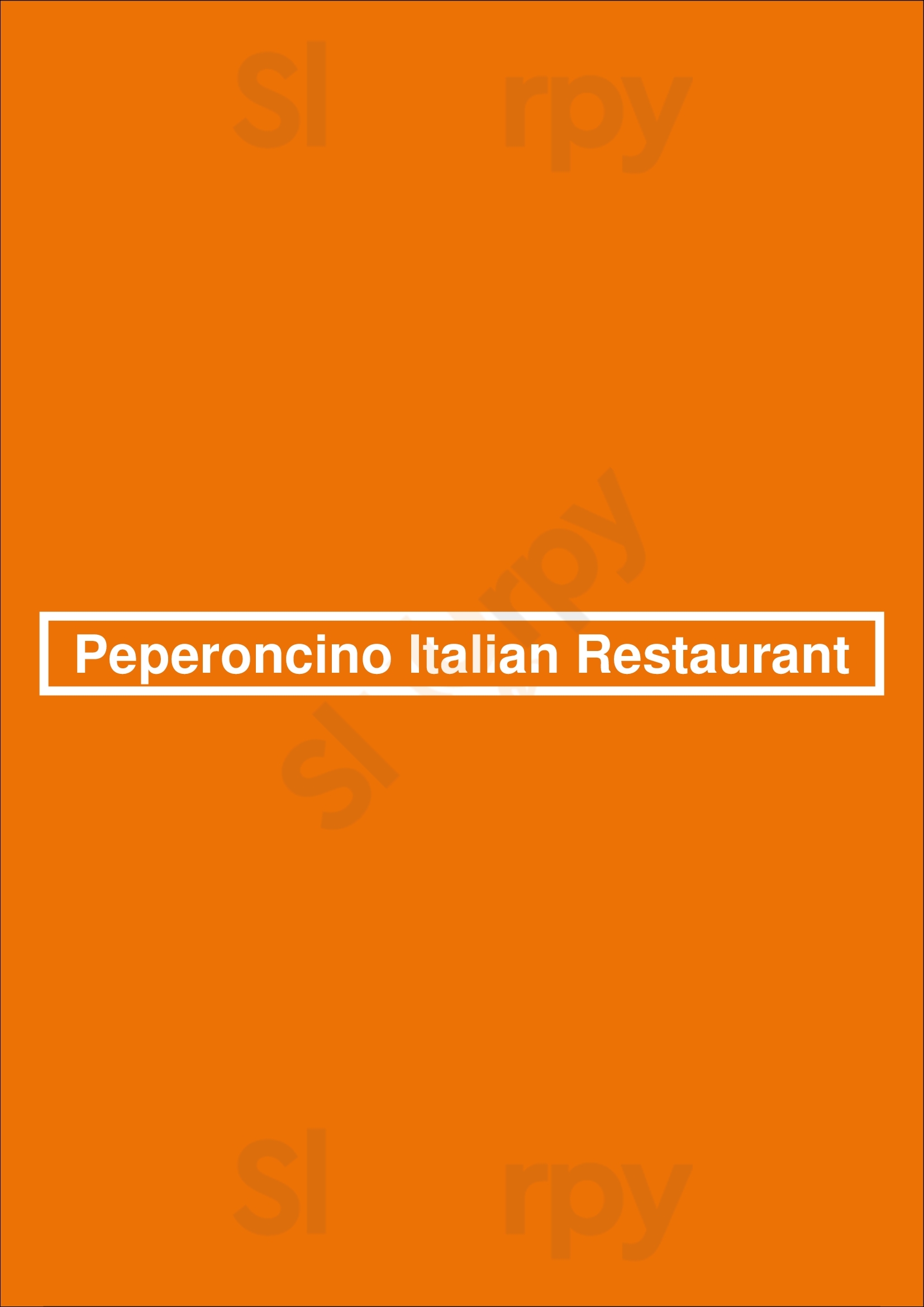 Peperoncino Italian Restaurant Leeds Menu - 1