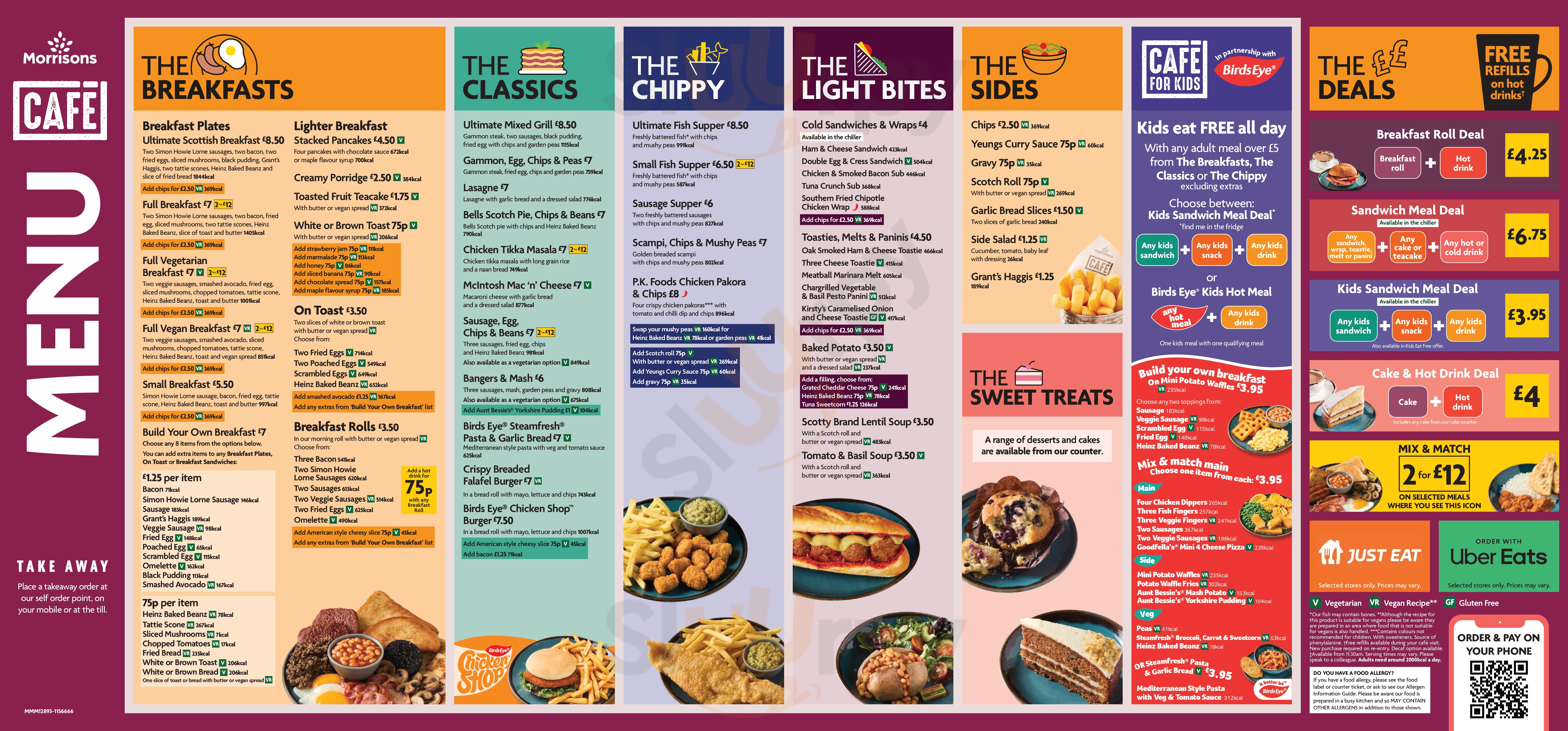 Morrisons Harrogate - Starbeck Cafe Harrogate Menu - 1