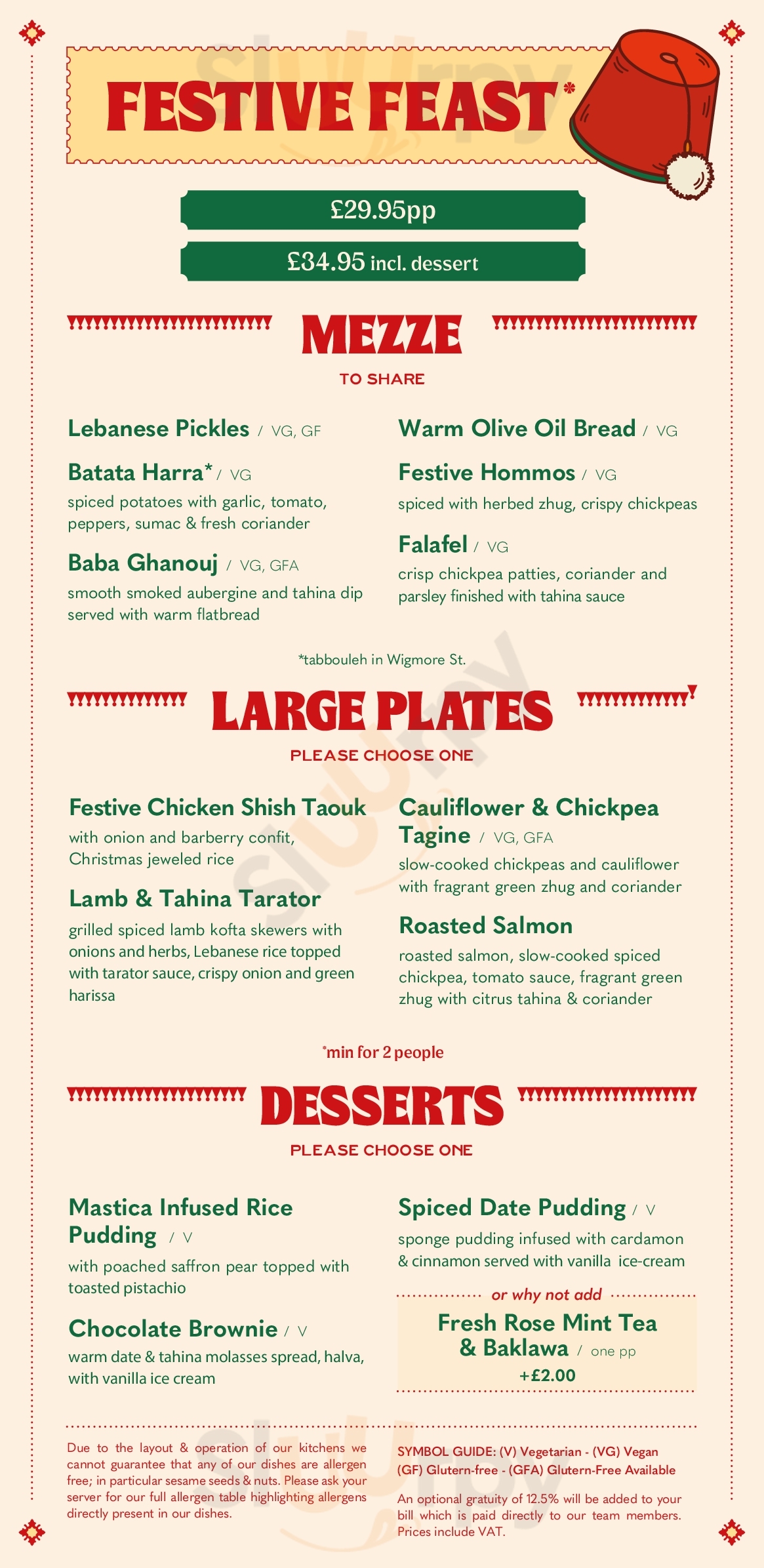 Some Lebanese Leeds Menu - 1
