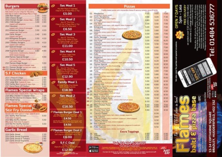 Flames Balti Pizza Base