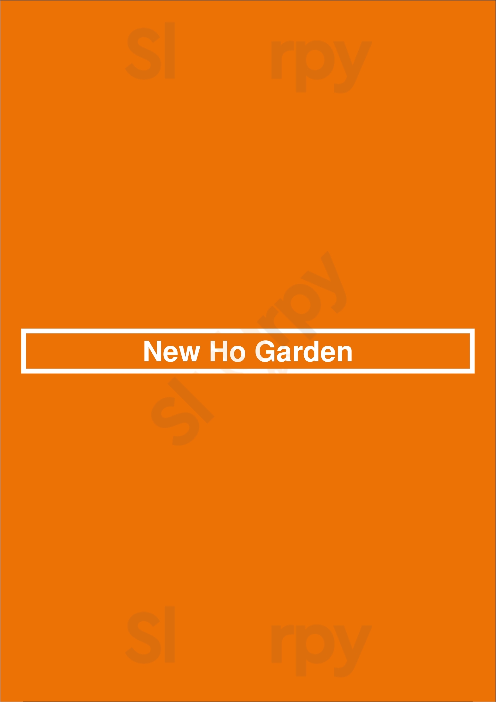 New Ho Garden Leeds Menu - 1