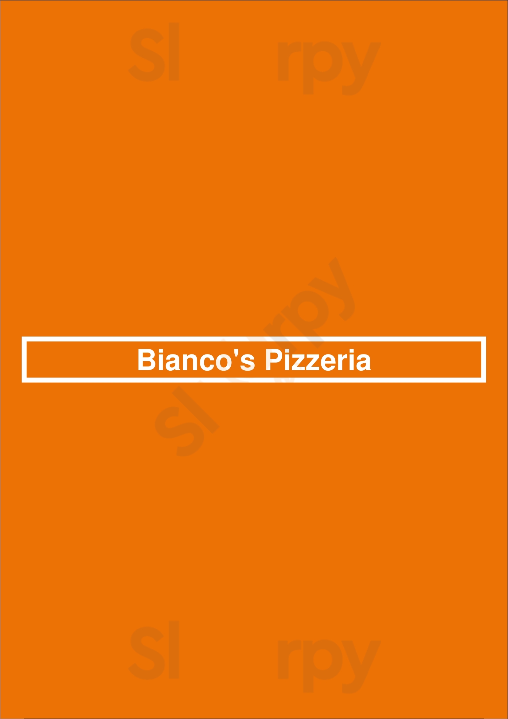 Bianco's Pizzeria Middlesbrough Menu - 1