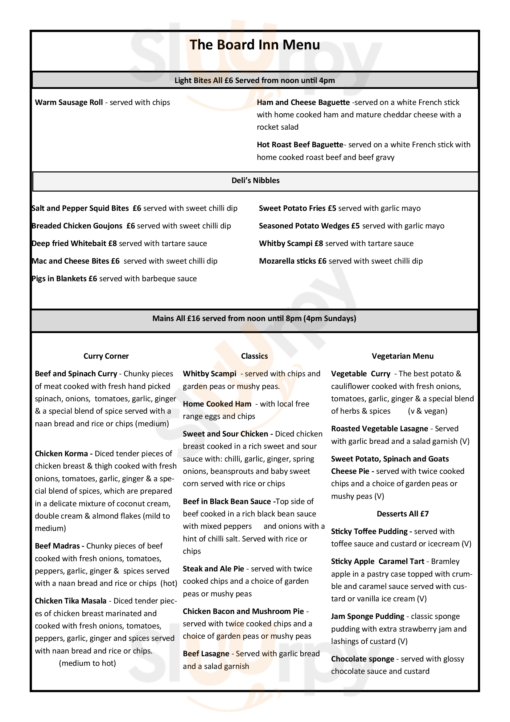 Welcome To The Boathouse Lealholm Menu - 1