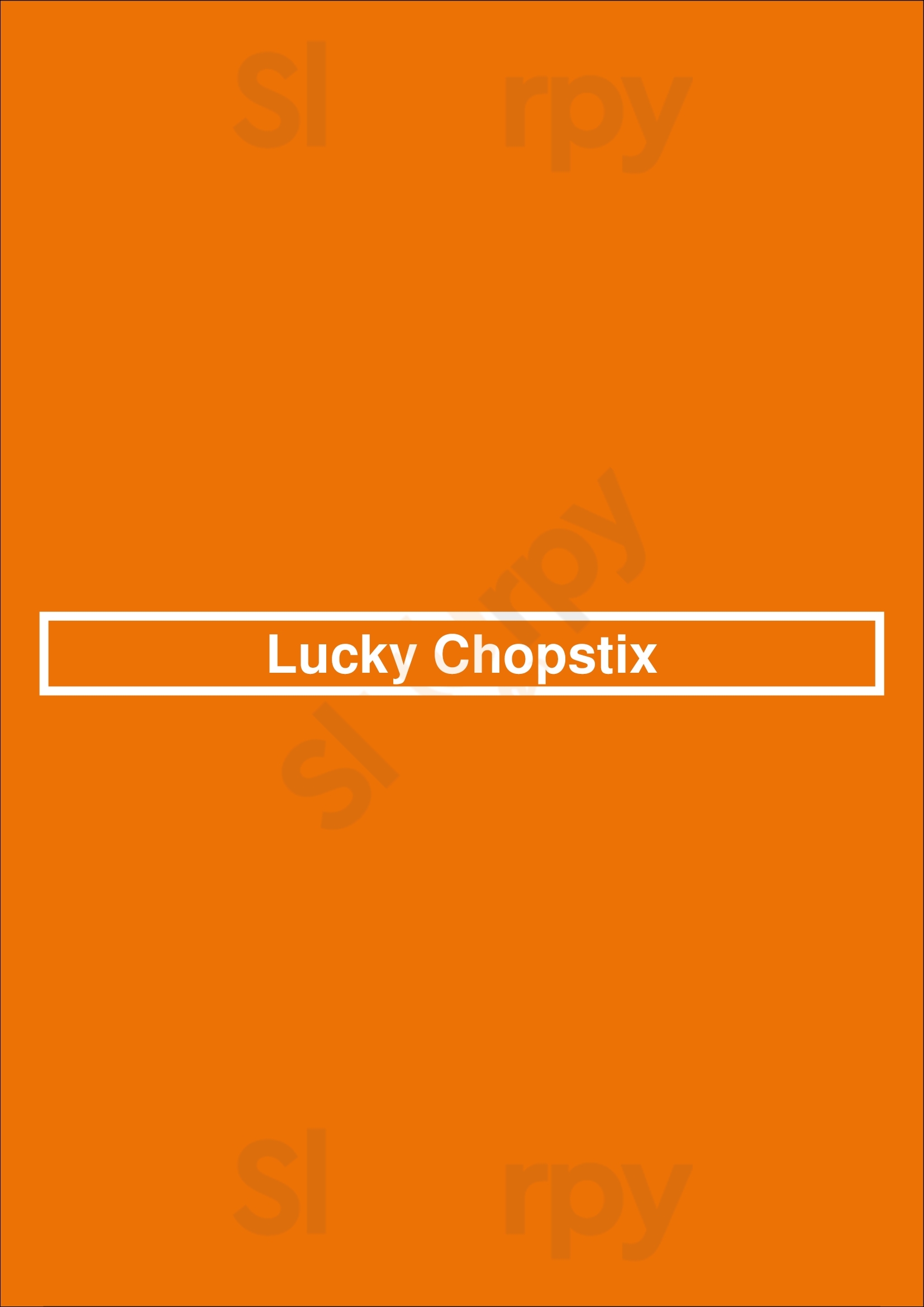 Lucky Chopstix Leeds Menu - 1