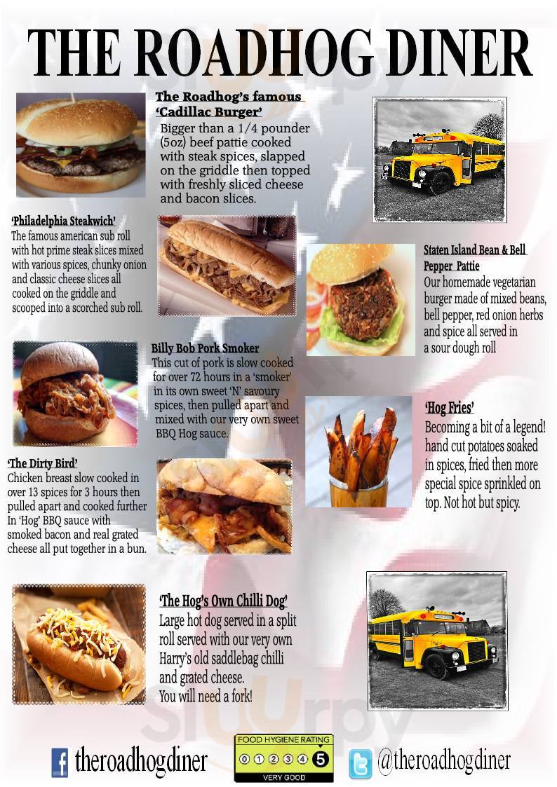 The Road Hog Diner Wakefield Menu - 1