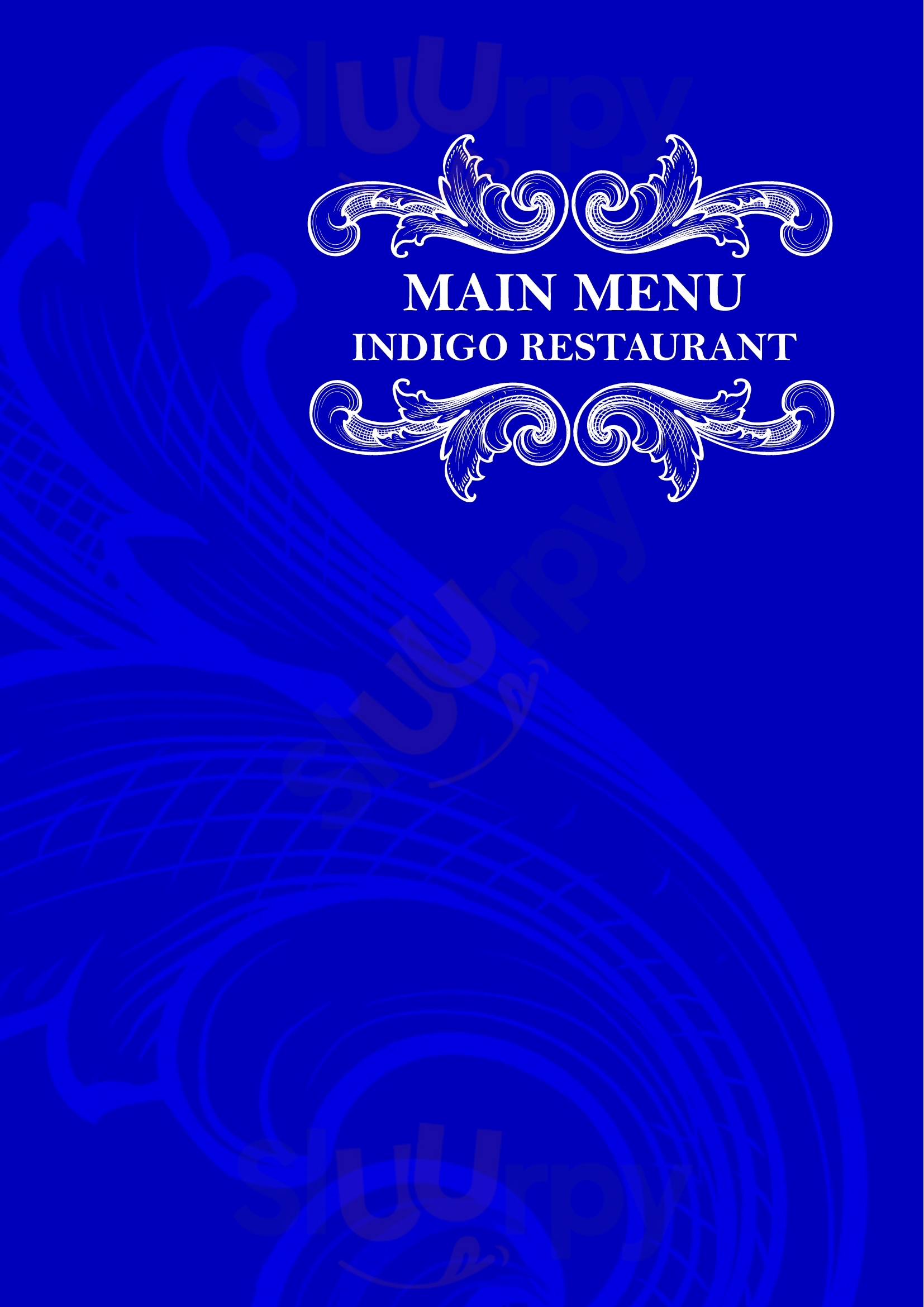 Indigo Restaurant Wolverhampton Menu - 1