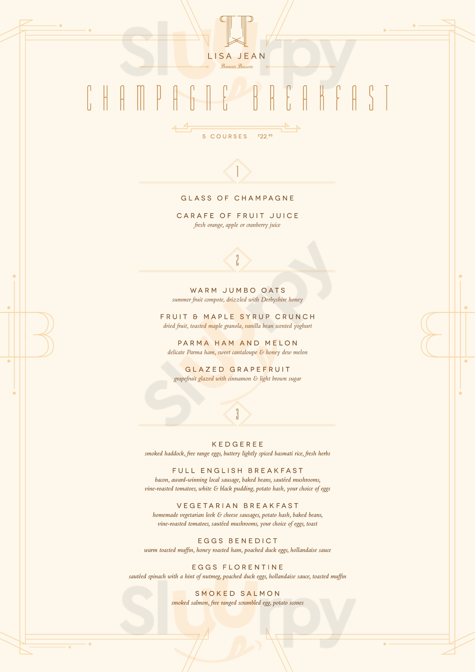 Lisa Jean Derby Menu - 1