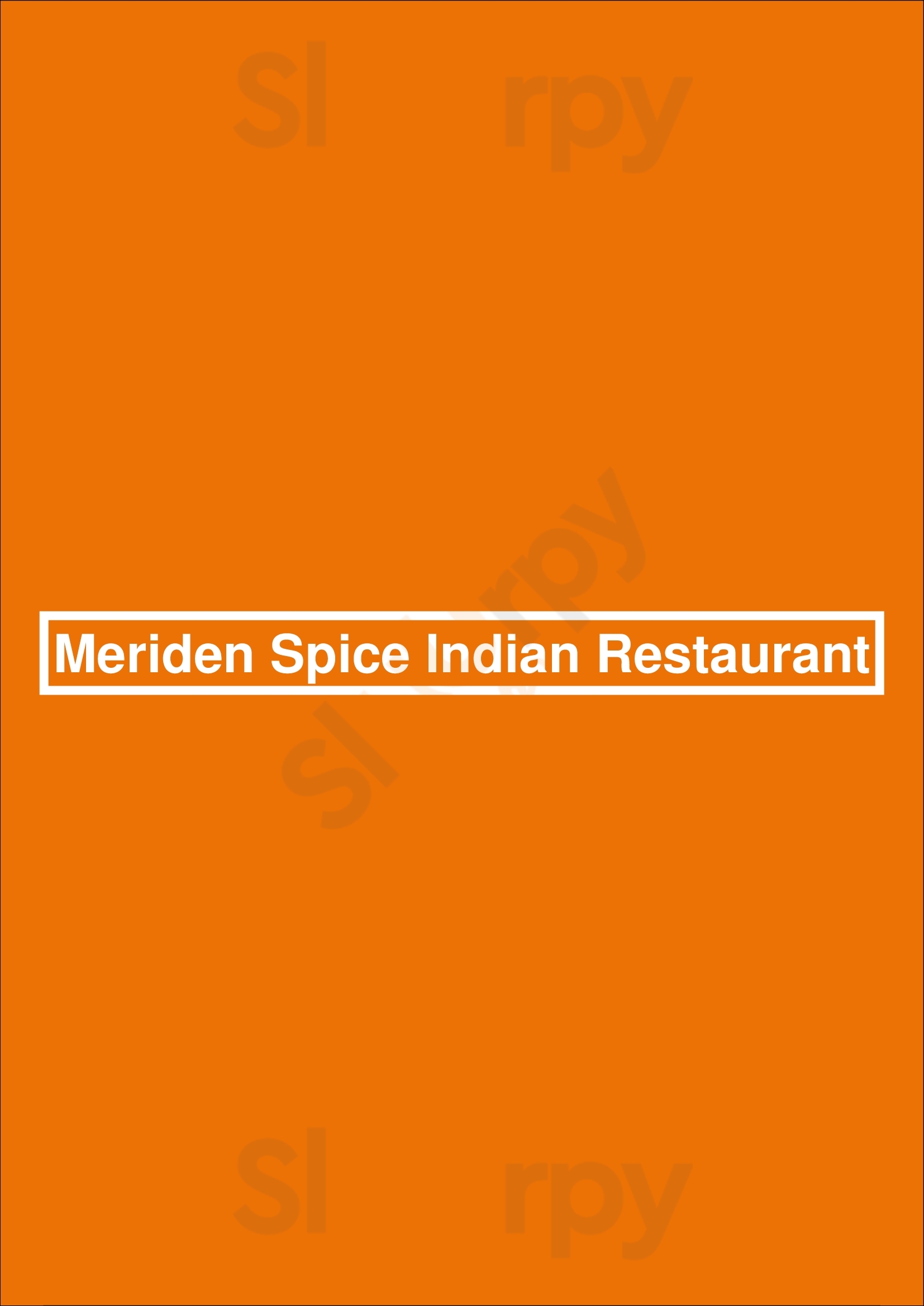 Meriden Spice Indian Restaurant Coventry Menu - 1